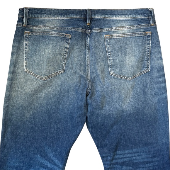 Frame Denim L’Homme Slim Dark Blue Feathered Fade LMH691 Azul 94% Cotton 38x30 - Picture 10 of 15